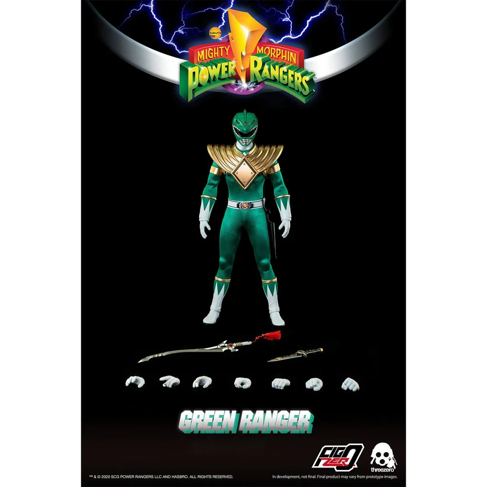 ThreeZero Power Rangers Groene Ranger 1:6 Schaal Figuur Afbeelding 1
