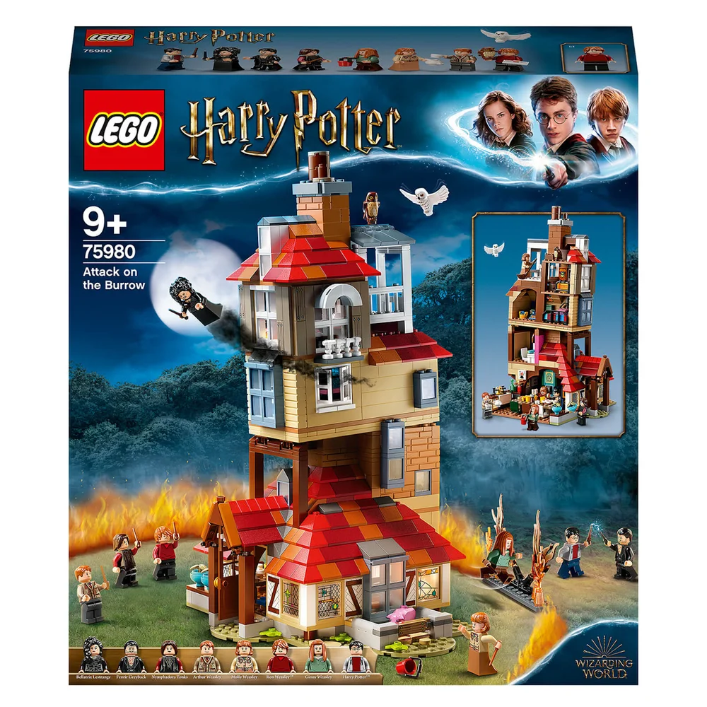 LEGO Harry Potter: Attack on the Burrow Weasley House Set (75980) Afbeelding 1