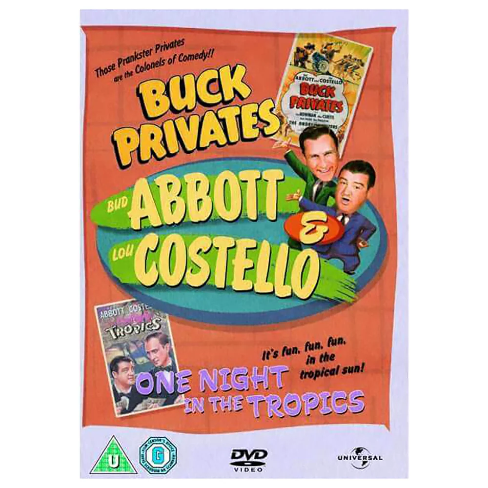 Abbott and Costello: Buck Privates / One Night In The Tropics Afbeelding 1