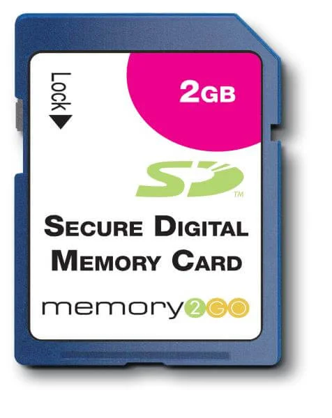 Memory2Go 2GB SD Card Afbeelding 1