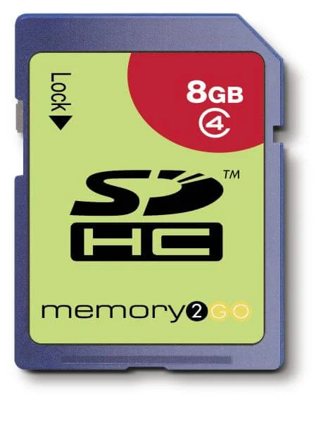 Memory2Go 8GB SDHC Card (Class 4) Afbeelding 1