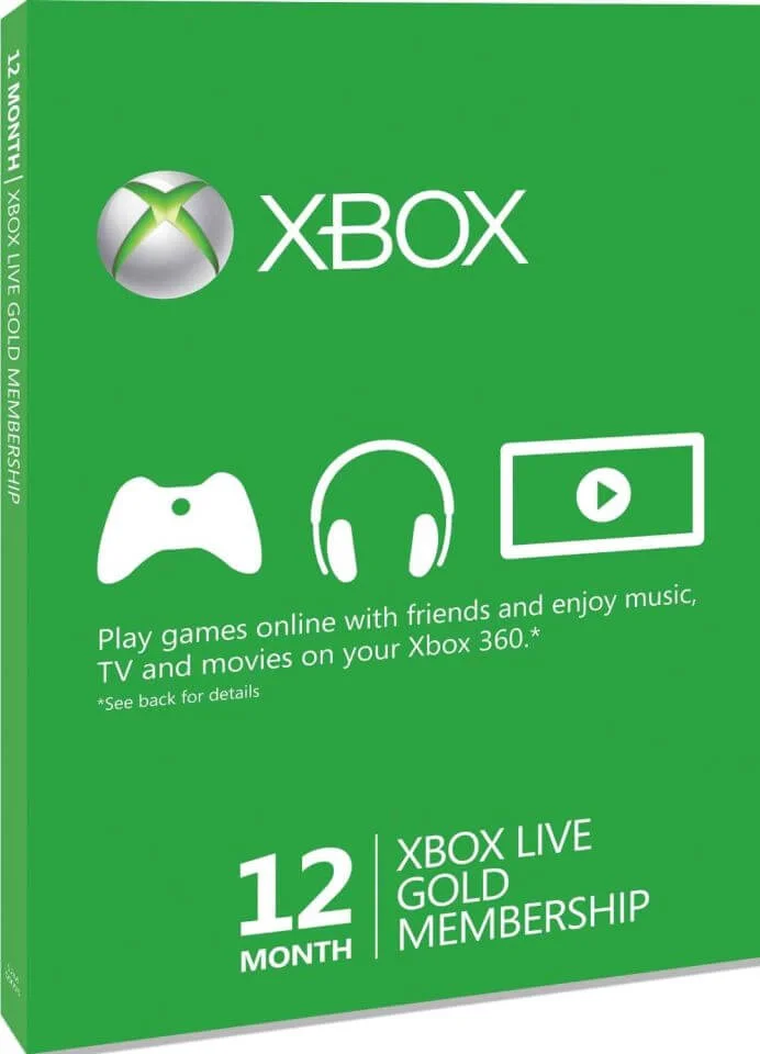 Xbox Live 12 month Gold Membership Card Afbeelding 1