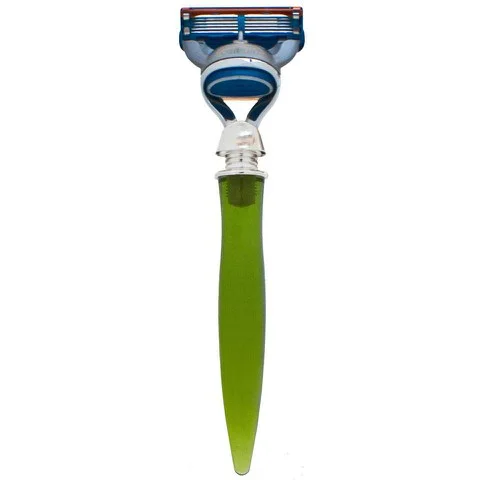 eShave 5 Blade Razor Plastic Handle Green - Nickel Afbeelding 1