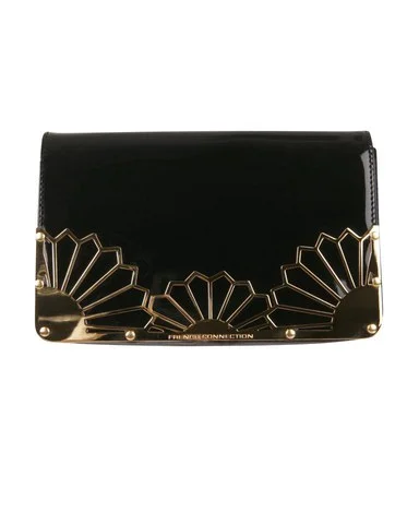 French Connection Metal rays clutch - Black Afbeelding 1