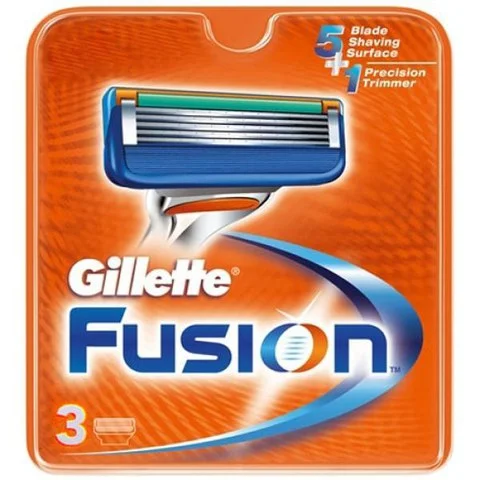 Gilette Fusion Blades x 3 Afbeelding 1