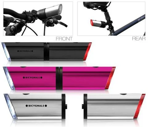 Twin Bike Lights - One size - Silver Afbeelding 1