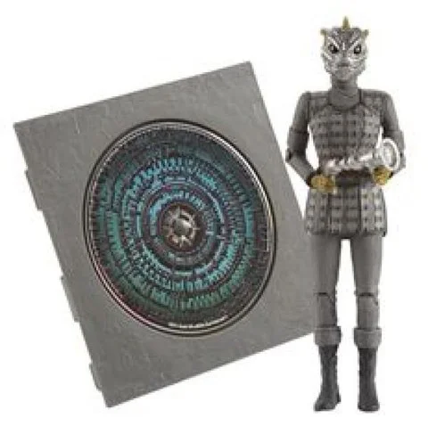 Dr Who Pandorica 5 Inch Action Figure and Audio MP3 CD Collection Silurian Warrior Afbeelding 1