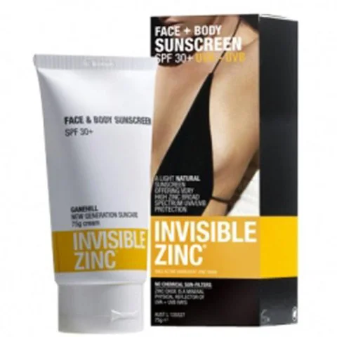 Invisible Zinc Face & Body Sunscreen SPF 30+ Afbeelding 1