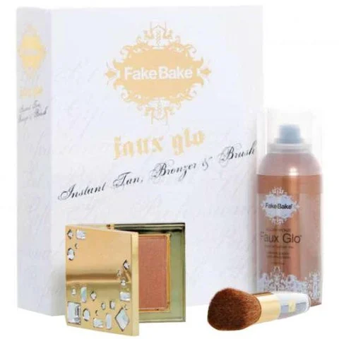 Fake Bake Faux Glo Instant Tan Aerosol Gift Set 118ml Afbeelding 1