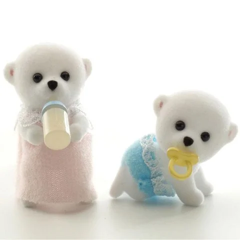 Sylvanian Families Polar Bear Twin Babies Afbeelding 1