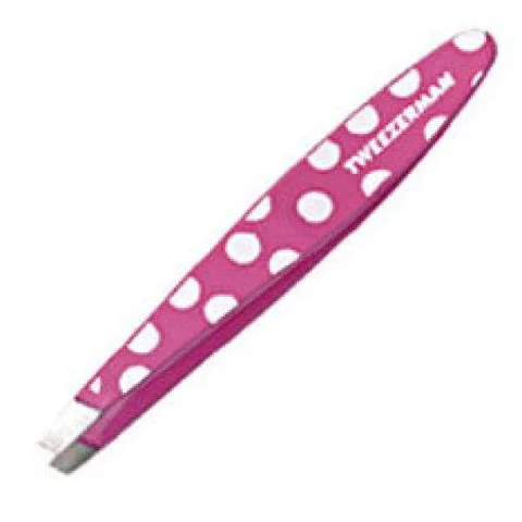 Tweezerman Pink Polka Dot Mini Slant Tweezers Afbeelding 1