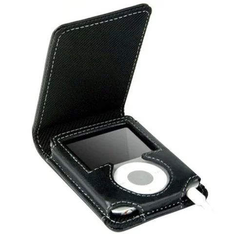 Knomo iPod Nano 3G Flip Case - Black Afbeelding 1