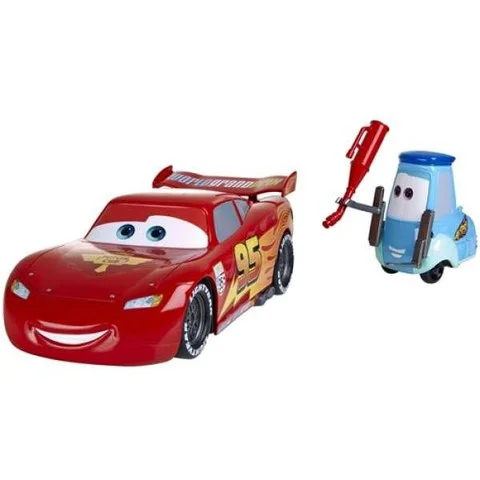 Cars 2 - Gas Up and Go Guido/Lightning McQueen Playset Afbeelding 1
