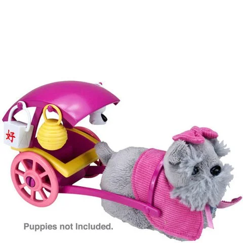 Zhu Zhu Pets Puppies Push Along - Bow Wow Buggy Afbeelding 1