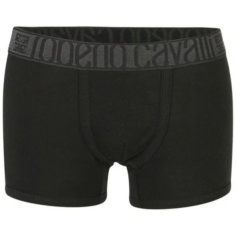 Roberto Cavalli Men's Branded Underwear Boxer - Black - M - Zwart Afbeelding 1