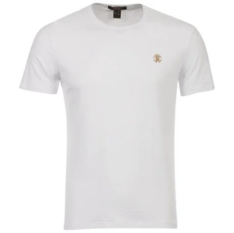 Roberto Cavalli Men's Crew Neck T-Shirt - White - XS - Wit Afbeelding 1