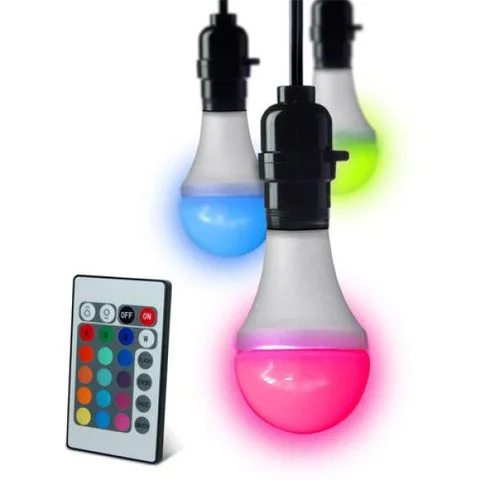 LED Bulb Screw Fit with Remote Control - New Afbeelding 1