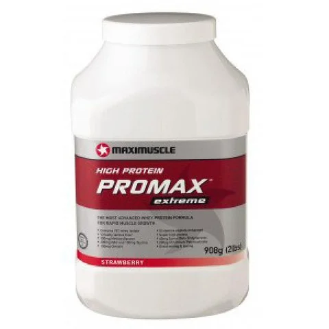 MaxiMuscle Promax Extreme - Strawberry (908g) Afbeelding 1