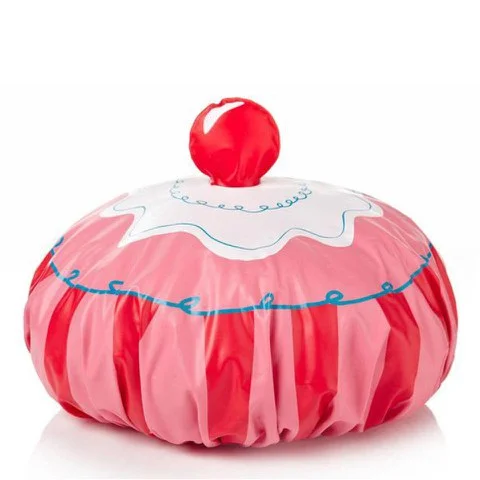 Fun Shower Cap - One size - Cupcake Afbeelding 1