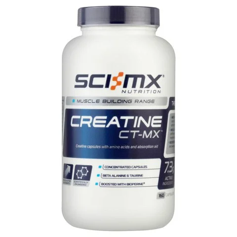 Sci-MX Creatine CT-MX - 160Capsules - Fles - Naturel Afbeelding 1
