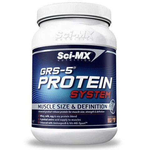 Sci-MX GRS-5 Protein System - 1kg - Pot - Chocolade Afbeelding 1