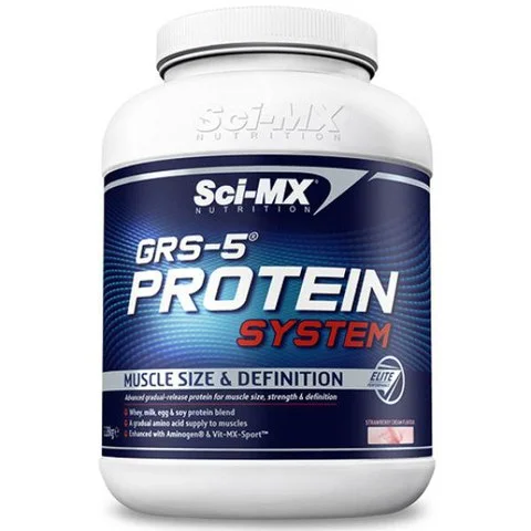 SCI-MX GRS-5 PROTEIN SYSTEM - STRAWBERRY (2.28KG) Afbeelding 1