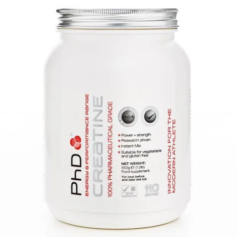 PhD Nutrition Creatine Monohydrate - 550g - Fles - Naturel Afbeelding 1