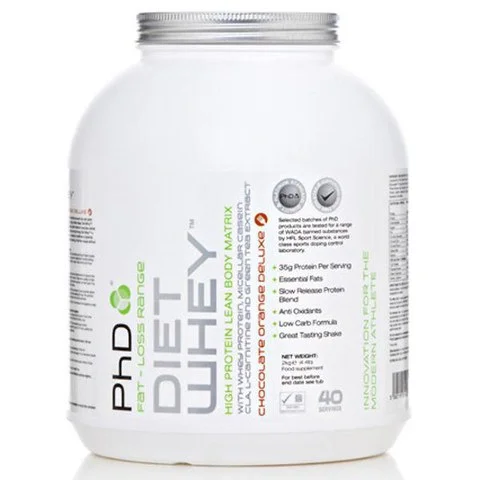 PhD Nutrition Diet Whey 2kg - 2kg - Pot - Nieuw - Chocolade Sinaasappel Afbeelding 1