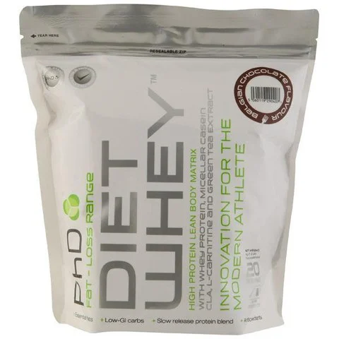 PhD Nutrition Diet Whey 1kg - 1kg - Zak - Belgian Chocolate Afbeelding 1
