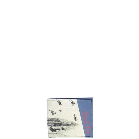 DIESEL HIRESH SMALL PU WALLET - LONDON FOG/INSIGNIA BLUE Afbeelding 1