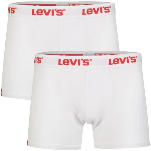 Levi's Men's 2-Pack Trunks - White - S - Wit Afbeelding 1
