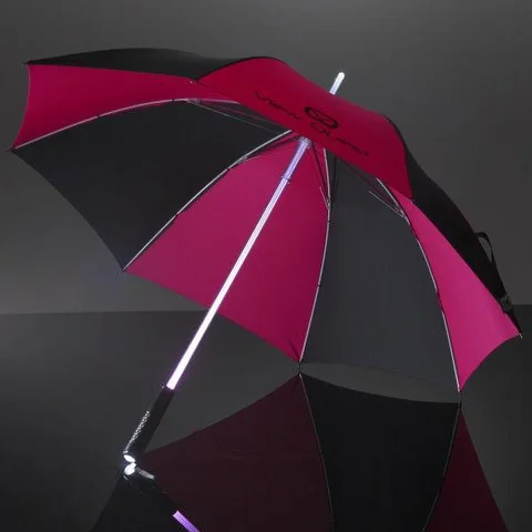 View Quest LED Umbrella - Black/Pink Afbeelding 1