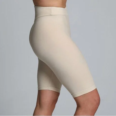 Proskins Women's Slim Cycle Knee Length Shorts Nude - 6 - Nude Afbeelding 1