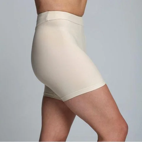 Proskins Women's Slim Short Length Shorts Nude - 6 - Nude Afbeelding 1