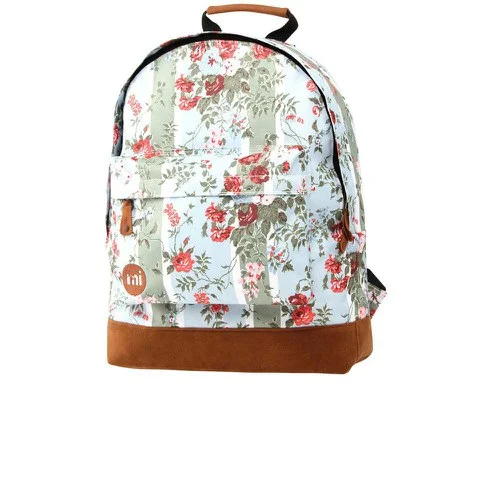 Mi-Pac Floral Blue Rose Print Backpack Afbeelding 1