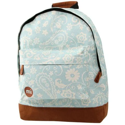 Mi-Pac Vintage Floral Print Backpack - Blue Afbeelding 1