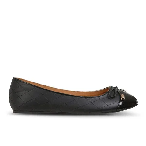 Love Sole Women's Quilted Pumps - Black - 3 - Black/Black Afbeelding 1