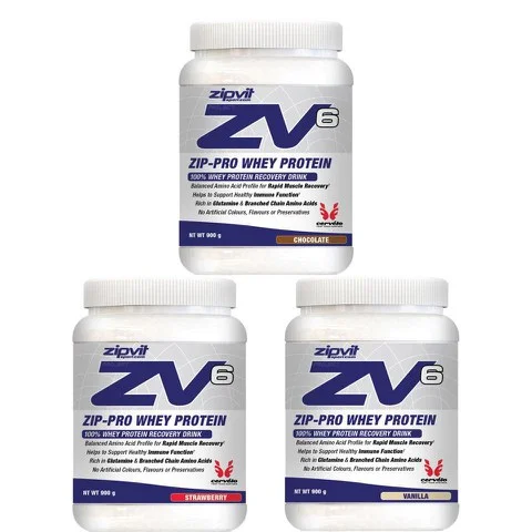 ZipVit ZV6 Zip-Pro Whey Protein - 900g - Pot - Chocolade Afbeelding 1