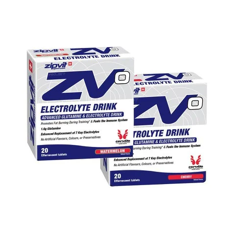 Zipvit ZV0 Sport Electrolyte Tablets - 20tabletten - Doos - Cherry Afbeelding 1