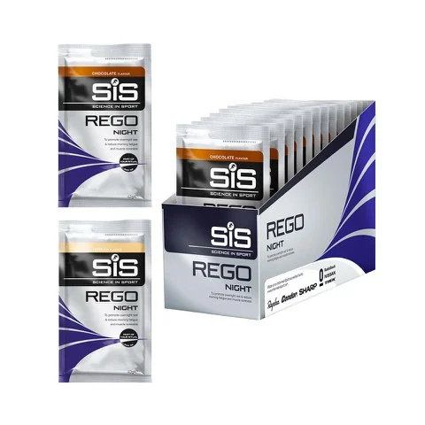 Science in Sport Rego Night Recovery Drink 40g Sachet - Box of 15 - 15sachets - Doos - Chocolade Afbeelding 1