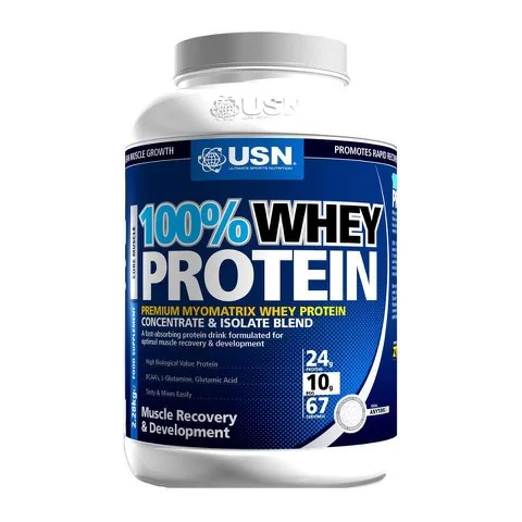 USN 100% Whey Protein - 908g - 908g - Jar - Banana Afbeelding 1