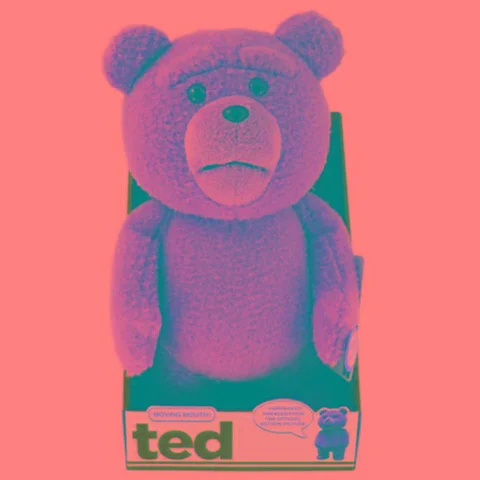 Ted 16-Inch Talking Plush with Moving Mouth Afbeelding 1