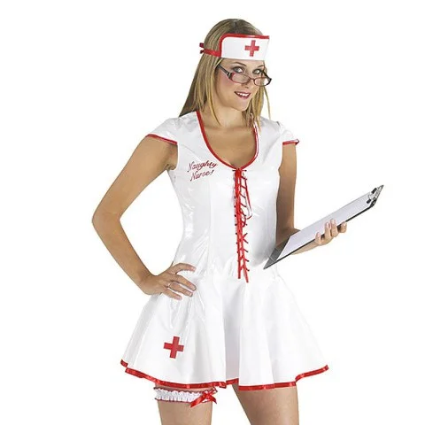 Naughty Nurse PVC Uniform - S Afbeelding 1