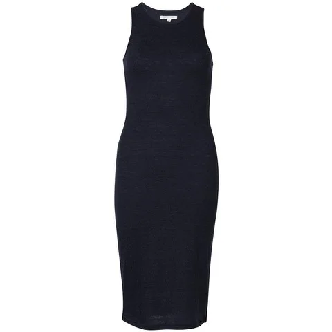 Glamorous Women's Midi Jersey Dress - Navy - 8 - Navy blauw Afbeelding 1