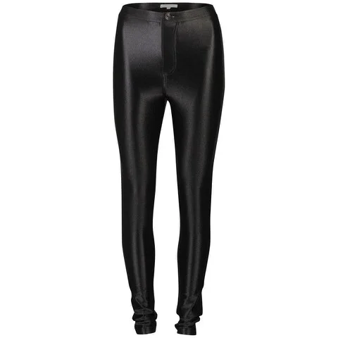 Glamorous Women's High Waisted Disco Pants - Black - 8 - Zwart Afbeelding 1