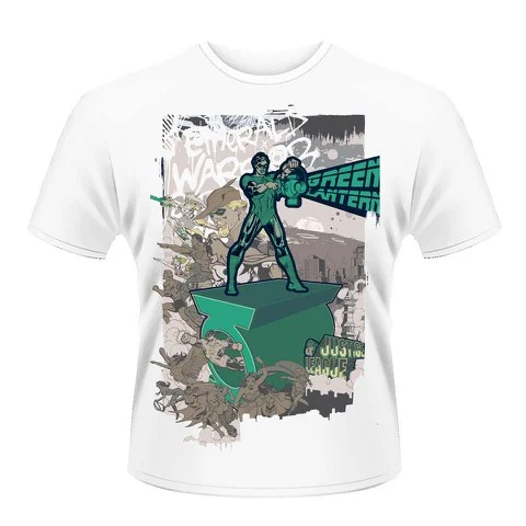 DC Originals Men's T-Shirt - Green Lantern - M - Wit Afbeelding 1