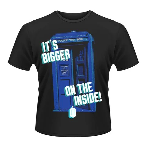 Doctor Who Men's T-Shirt - Tardis - M - Zwart Afbeelding 1