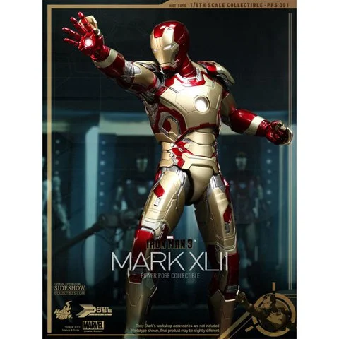 Hot Toys Iron Man Mark XlII Power Pose 1/6 Scale Statue Afbeelding 1
