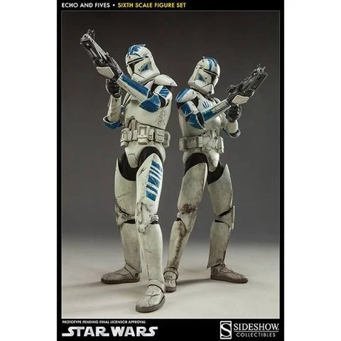 Sideshow Collectibles Clone Troopers: Echo And Fives 1:6 Scale Figure Afbeelding 1