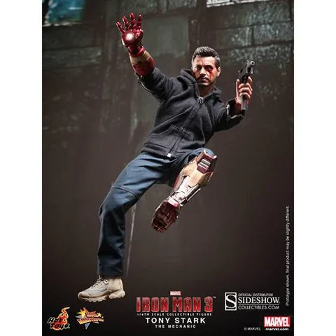 Hot Toys Iron Man Tony Stark (The Mechanic) 1:6 Scale Figure Afbeelding 1